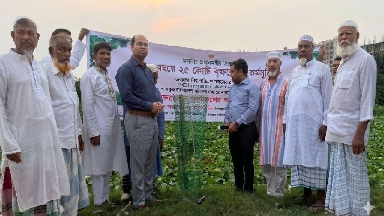 নারায়ণগঞ্জ সদরে ১৮০ দিনে ১০ হাজার গাছ লাগানোর লক্ষ্য