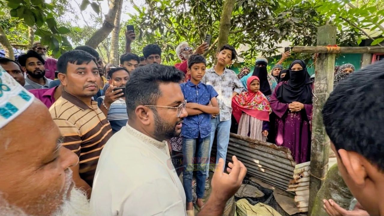 মীরেরটেকে পানিবন্দী মানুষের দুঃখ-দুর্দশা পরিদর্শন করলেন সজীব