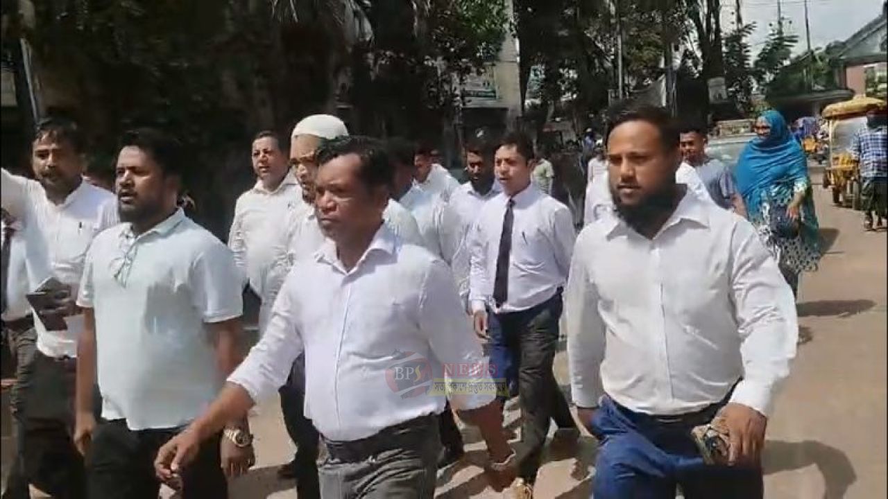 পিপি সুমনের নিয়োগ বাতিল চেয়ে নারায়ণগঞ্জে আইনজীবীদের মিছিল