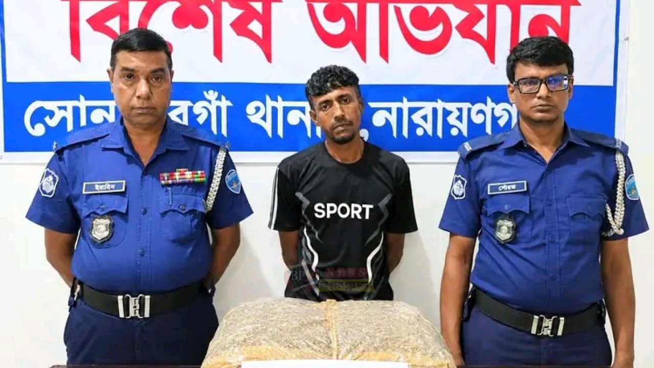 সোনারগাঁয়ে ৬ কেজি গাঁজাসহ মাদক ব্যবসায়ী গ্রেপ্তার