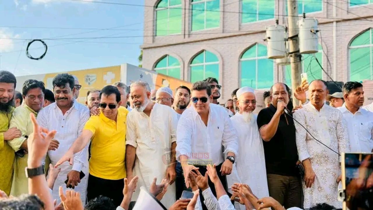 রূপগঞ্জে বিএনপির বি'ক্ষোভ সমাবেশে এমপি দিপু ভূঁইয়া