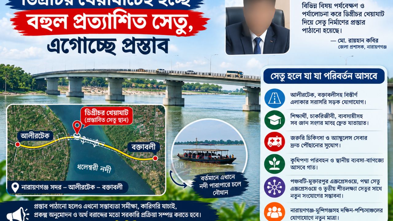 ডিগ্রীচর খেয়াঘাটেই হচ্ছে আলীরটেক-বক্তাবলীর দীর্ঘদিনের স্বপ্নের সেতু