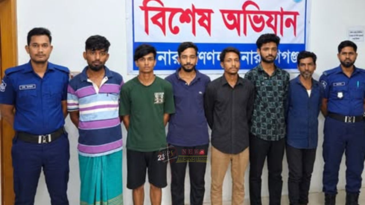 সোনারগাঁয়ে ডাকাতির প্রস্তুতিকালে পুলিশের হাতে ৬ জন, জব্দ সিএনজি-অস্ত্র