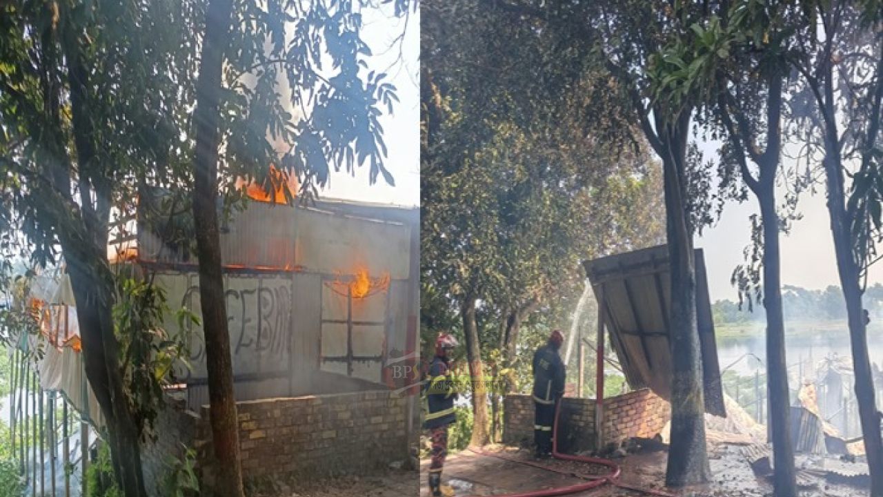 বন্দরে মাদকবিরোধী অবস্থানের জেরে সাবদীতে 'ফুলের বাগান রেস্টুরেন্টে' আগুন